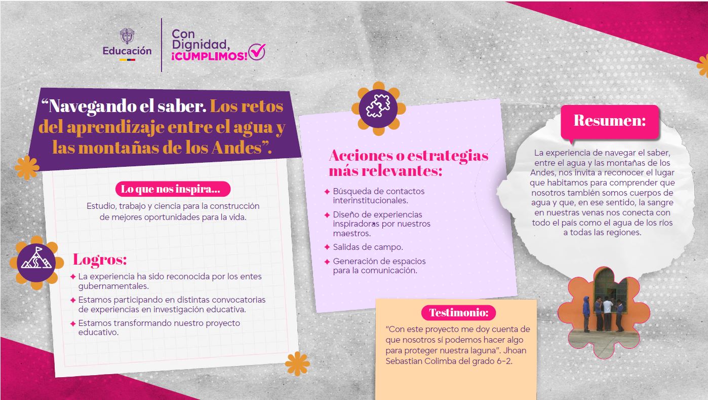 Navegando el saber. Los retos del aprendizaje entre el agua y las montañas de los Andes