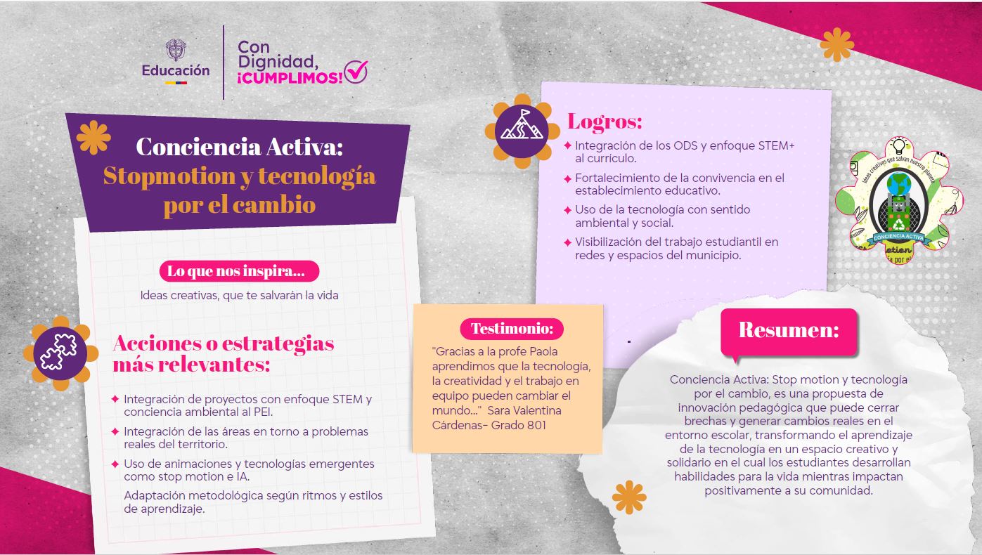 Conciencia Activa: Stop motion y tecnología por el cambio