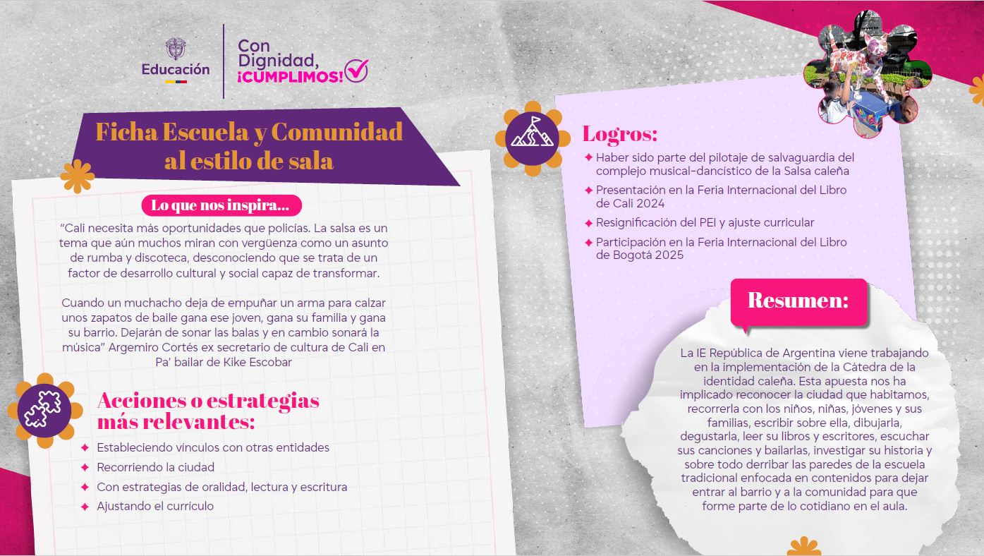 Escuela y comunidad a ritmo de salsa