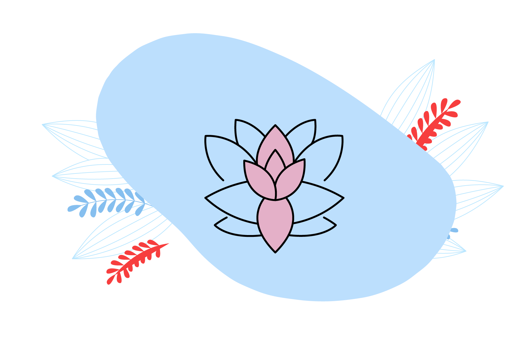 Ilustración de una flor