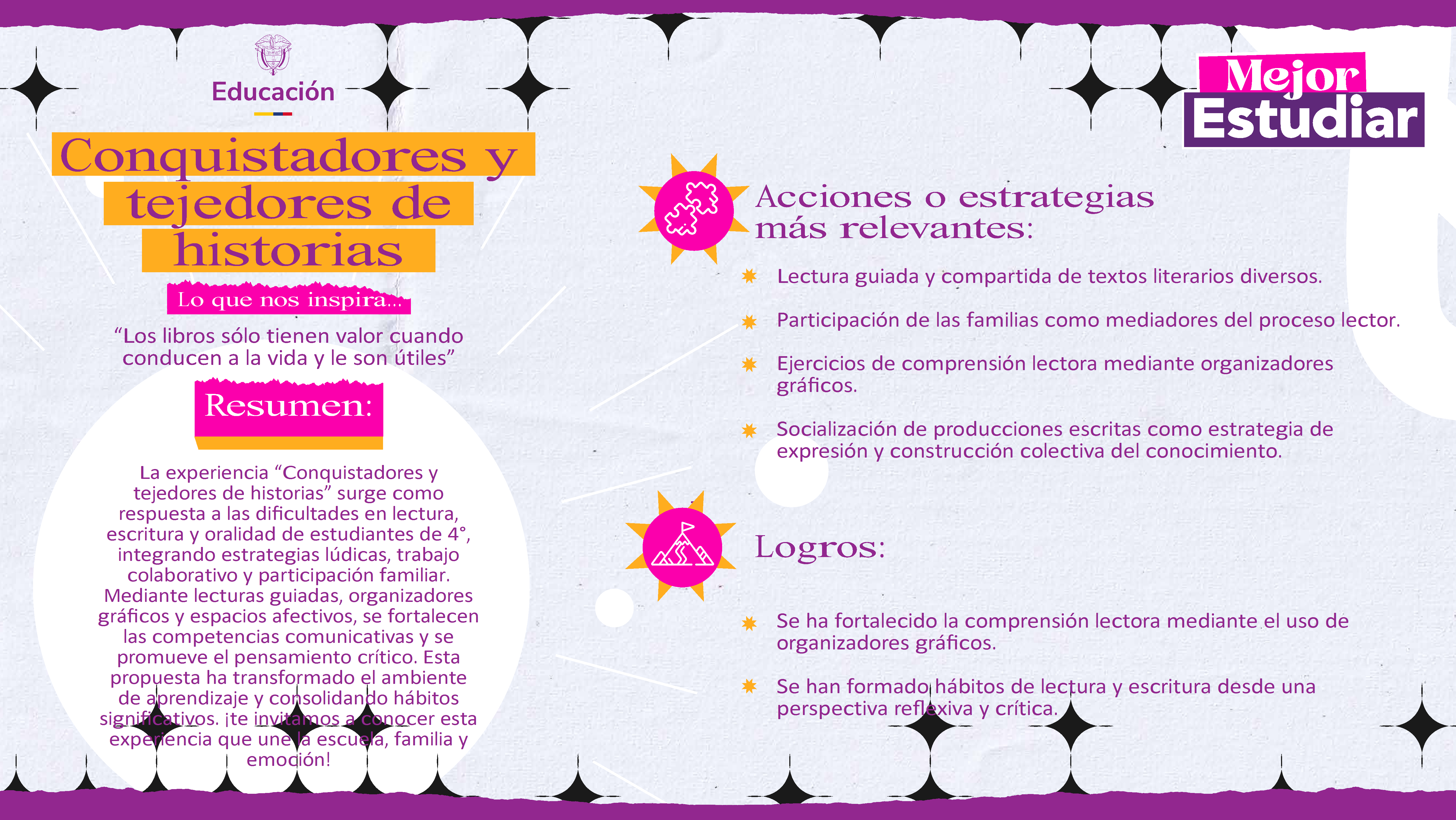 ES Conquistadores y tejedores de historias 