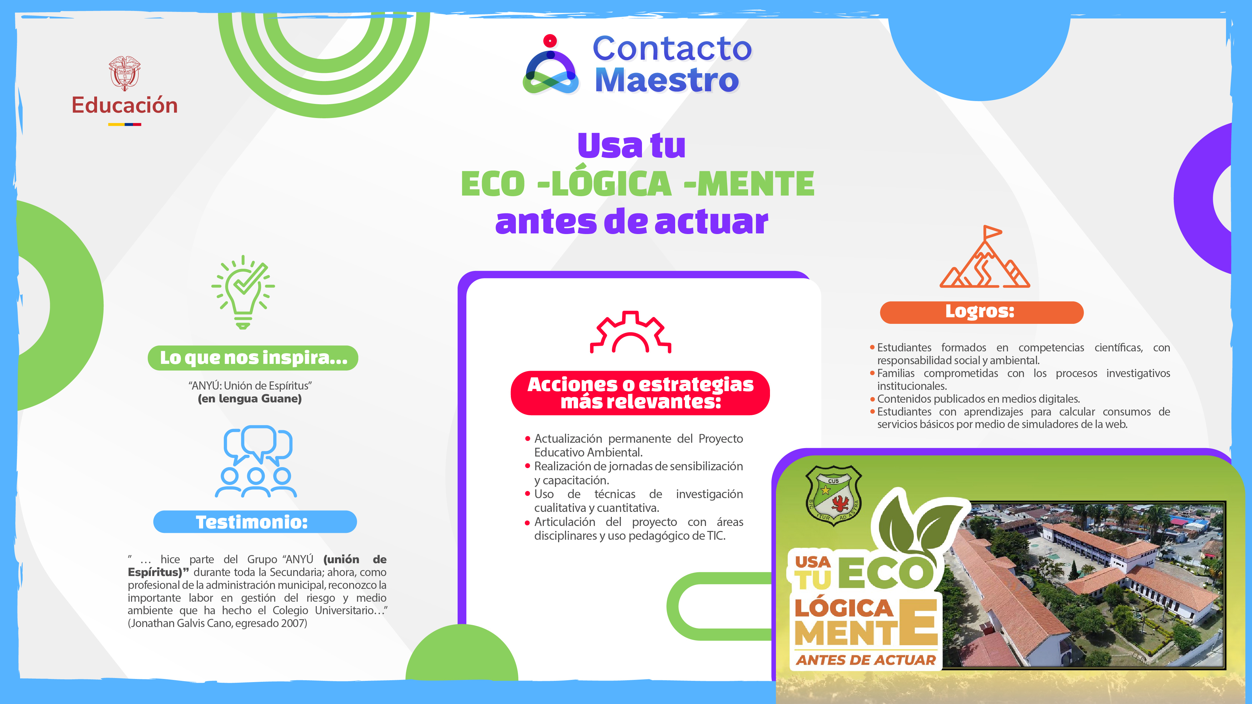Experiencias _Usa tu eco logicamente