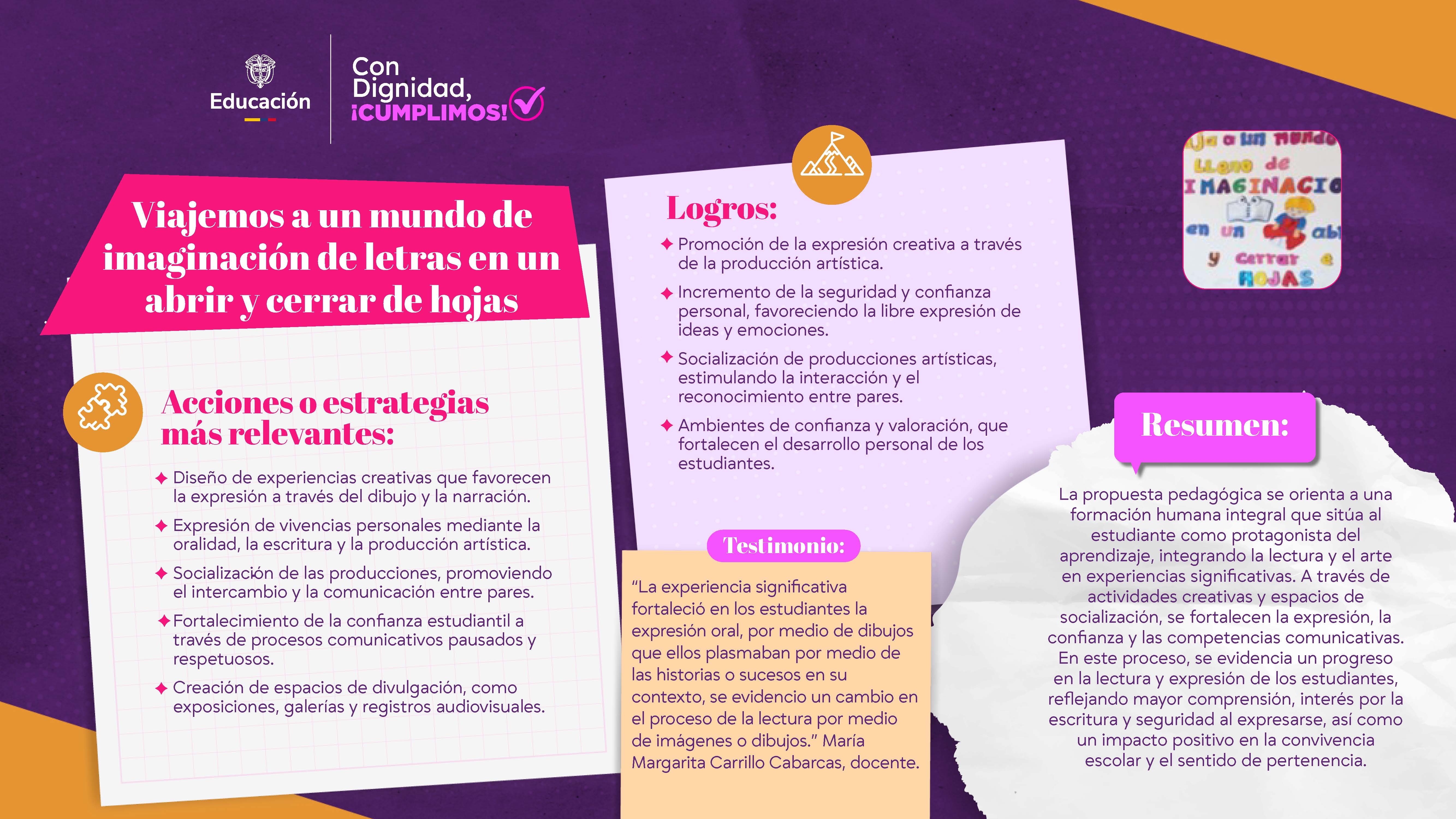 Viajemos a un mundo de imaginación de letras en un abrir y cerrar de hojas