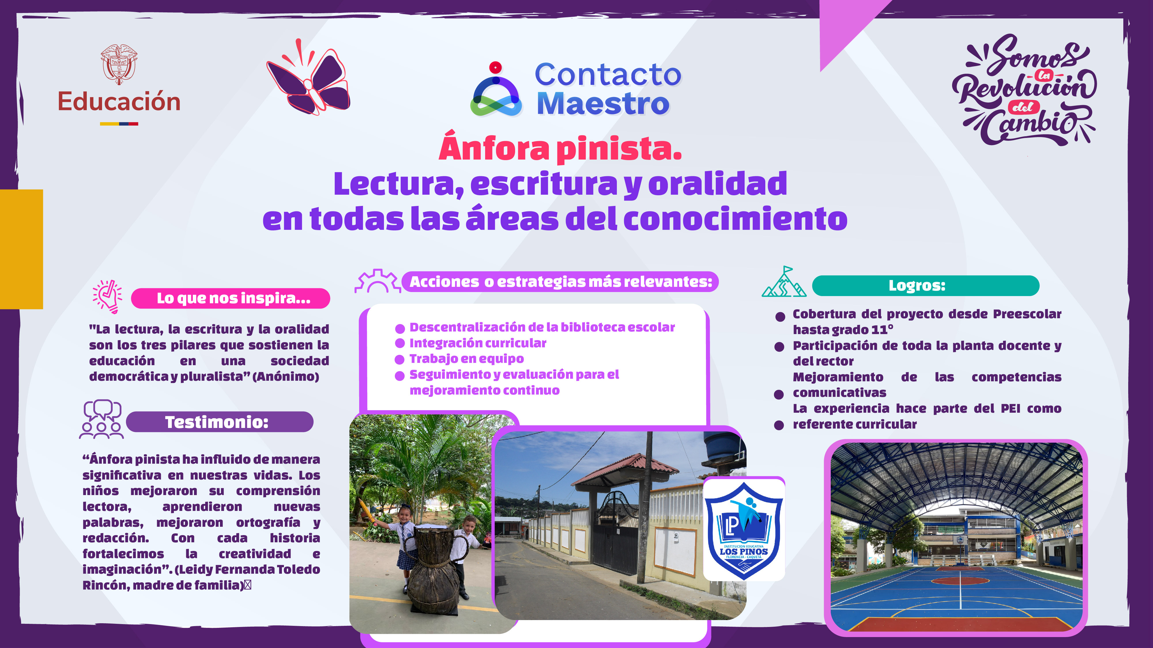 Ánfora pinista. Lectura, escritura y oralidad en todas las áreas del conocimiento