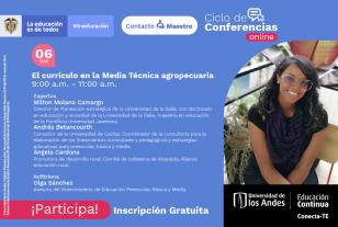 Ecard invitación webinar currículo Media Técnica agropecuaria