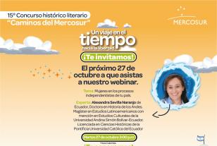 Ecard invitación webinar Caminos del Mercosur