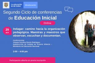 Ecard webinar Indagar: camino a la organización pedagógica