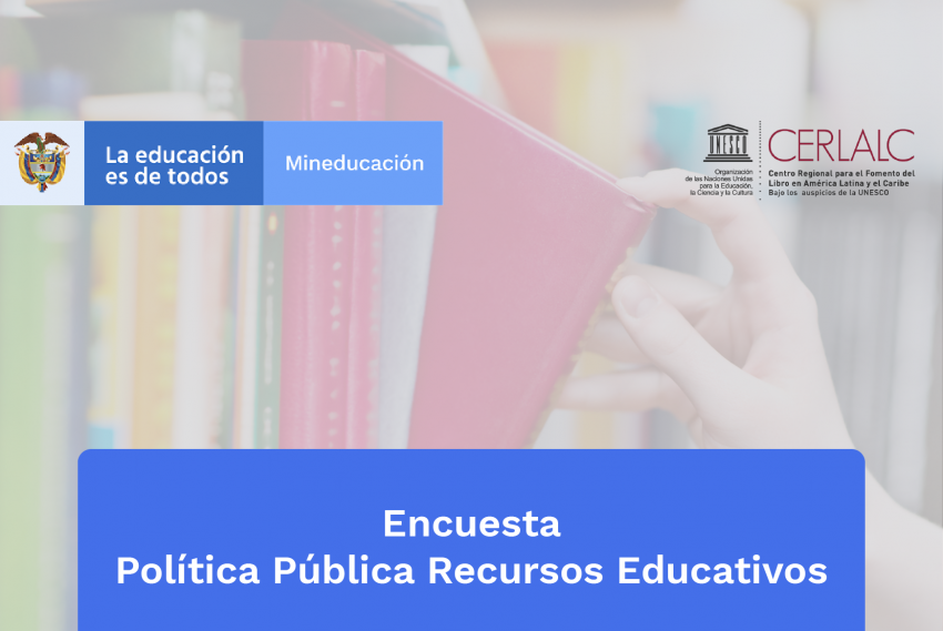 Banner Encuesta Política Pública Recursos Educativos