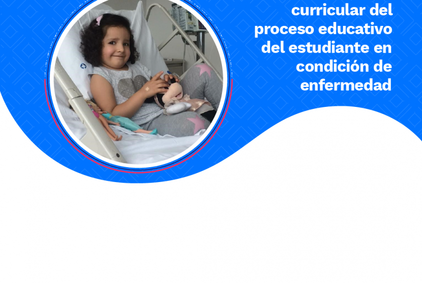 Fotografía niña hospitalizada. Ecard webinar 23 de julio