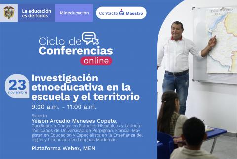 Ecard webinar investigación etnoeducativa 23 de noviembre