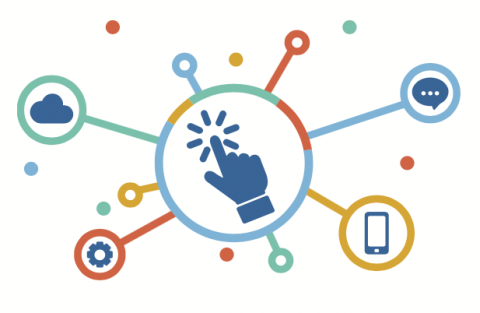 Ilustración conexiones digitales