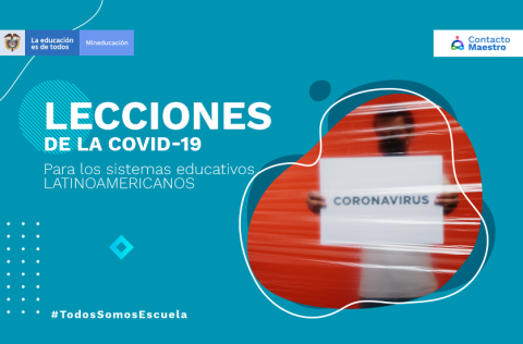 Imagen de un hombre sosteniendo un cartel que dice coronavirus