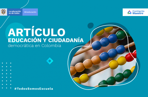 un ábaco y detrás un niño