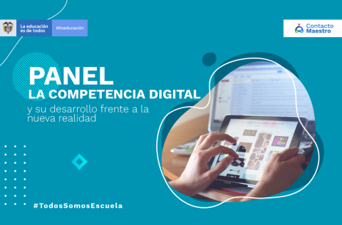 manos trabajando en una tableta y al frente un computador