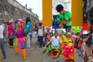 Docentes de la Escuela Normal Superior de Cartagena en el festival cabildo