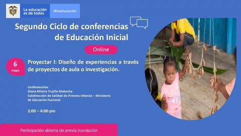 Ecard invitación webinar 6 de mayo sobre proyectos de aula